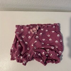 Star Wars shorts girls size 6 months